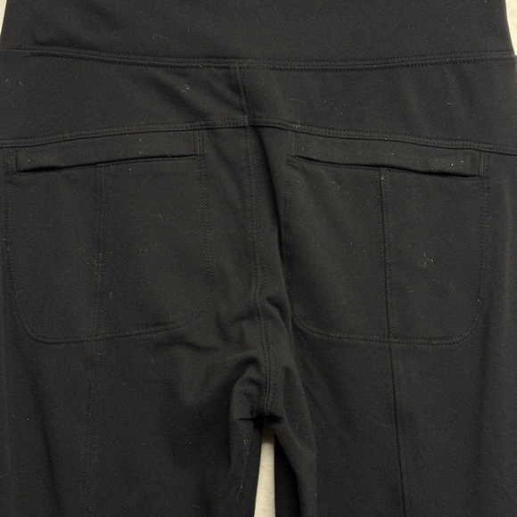 Athleta Highline Hybrid Ankle Tight Black Zip Pockets Stretch Size 4 591441 - Picture 3 of 8